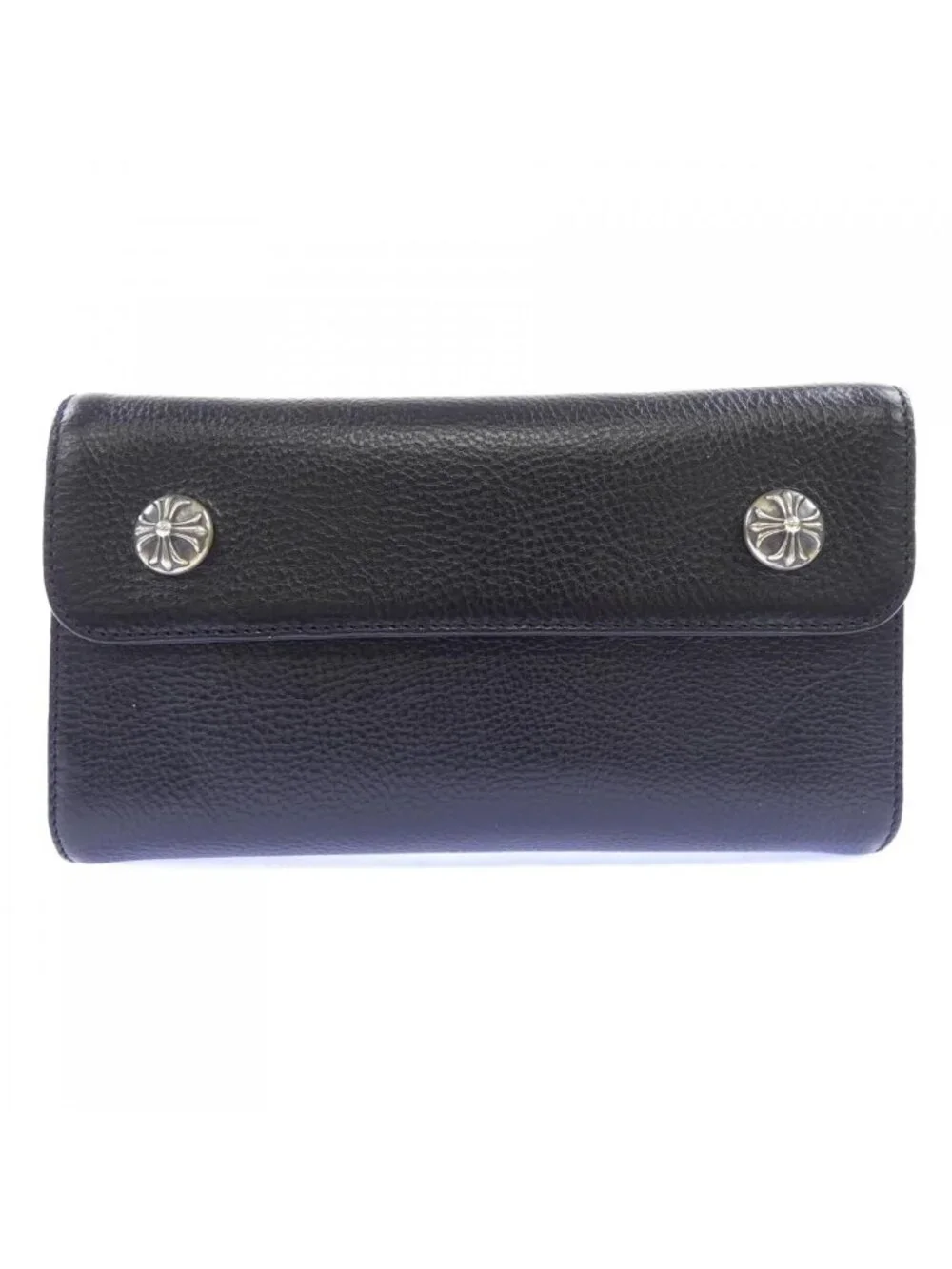 Chrome Hearts Wave Cross Btn Button 304 Wallet
